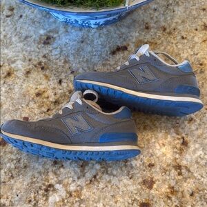 New Balance Kids' Blue and Gray Sneakers
